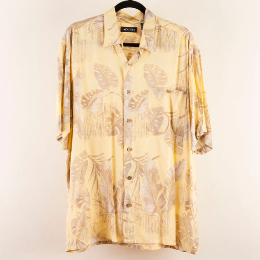 Camisa hawaiana amarillo (M) Puritan