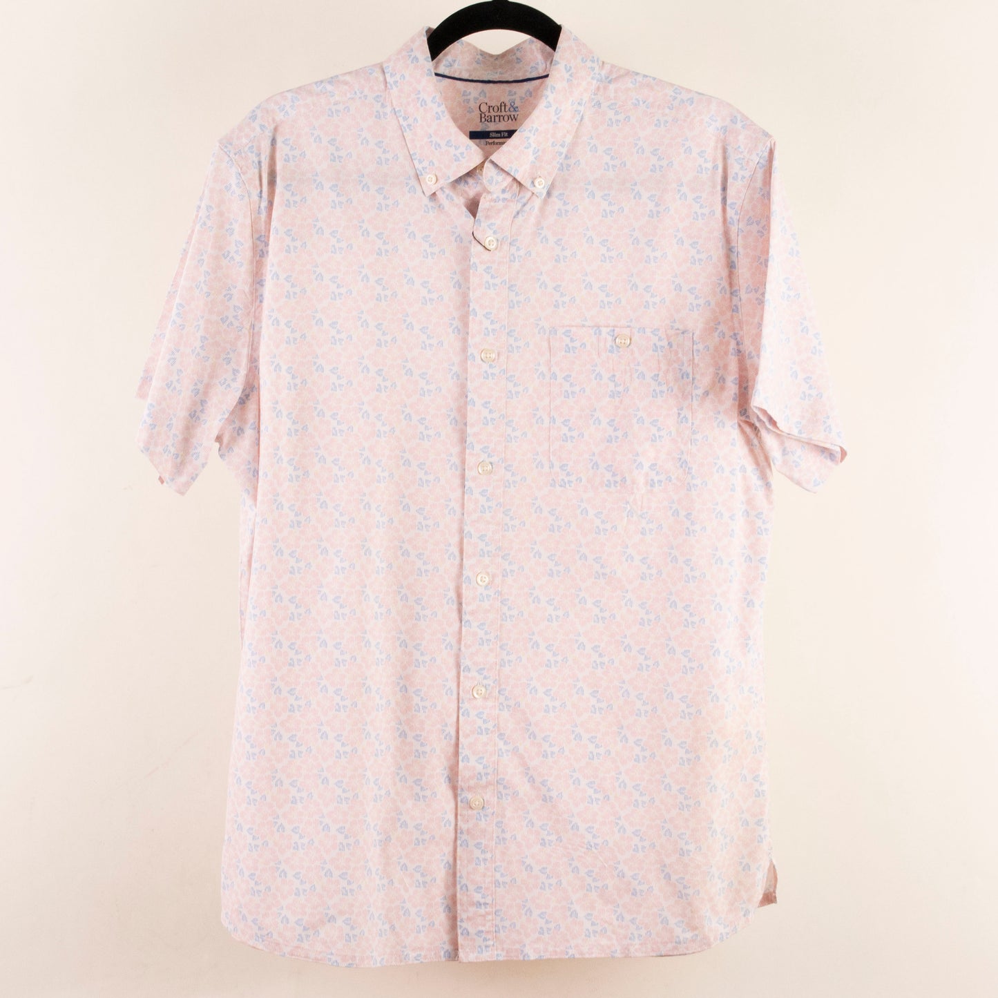 Camisa estampada blanco (L) Croft&Barrow