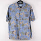 Camisa hawaiana azul (L) Groovy Bay