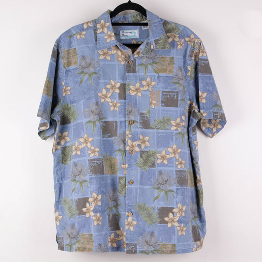 Camisa hawaiana azul (L) Groovy Bay