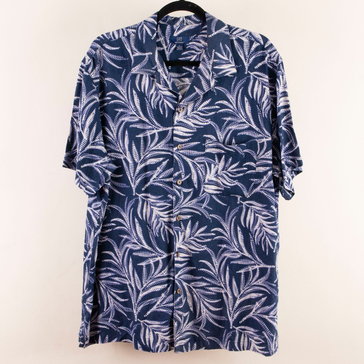 Camisa estampada azul ( L) George