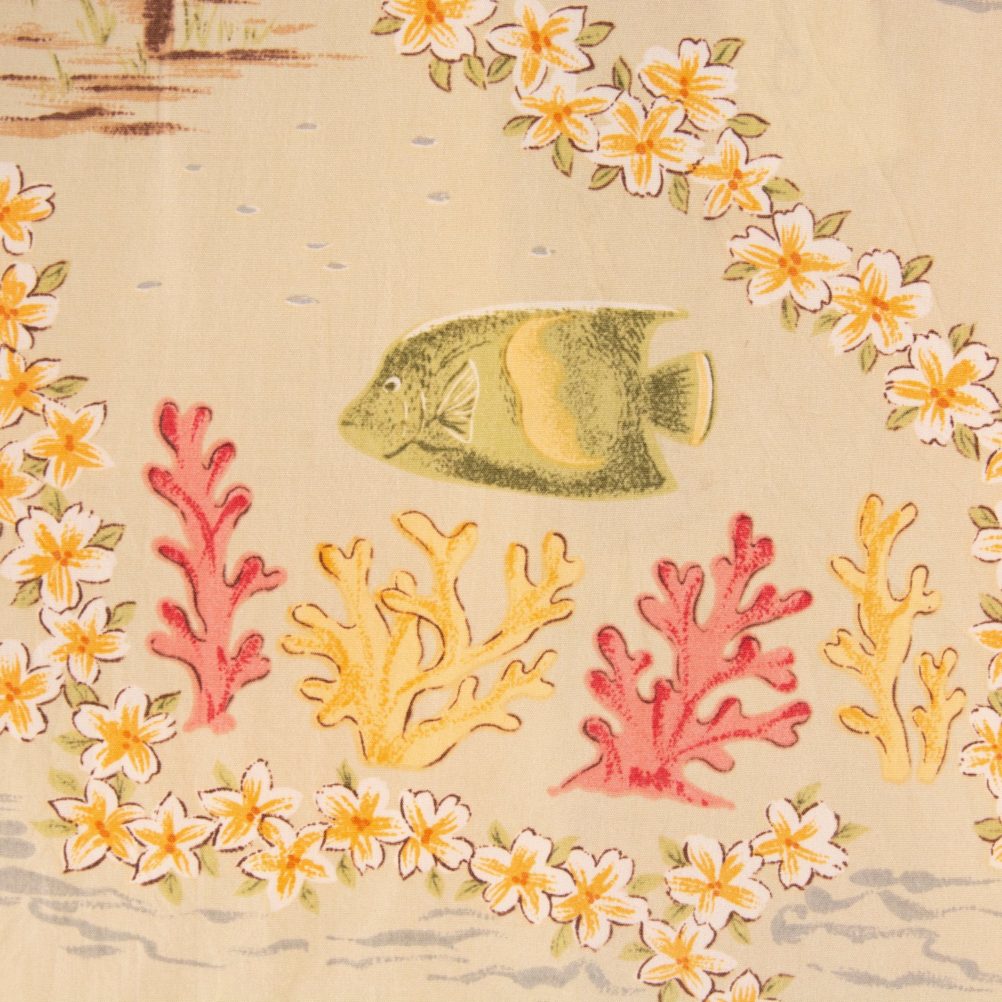 Camisa hawaiana beige (L) Hilfiger