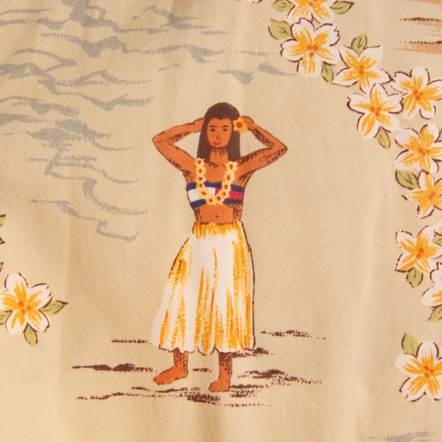 Camisa hawaiana beige (L) Hilfiger