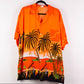 Camisa hawaiana naranja (2XL) Koko Knot