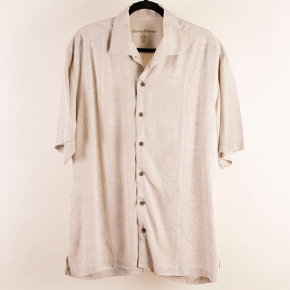 Camisa hawaiana beige (L) Tommy Bahama
