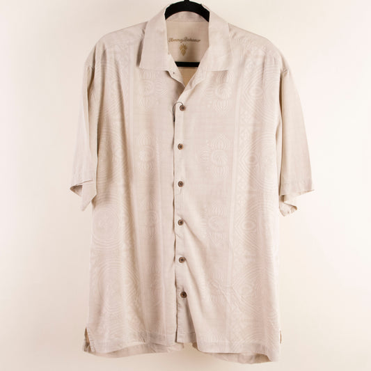 Camisa hawaiana beige (L) Tommy Bahama
