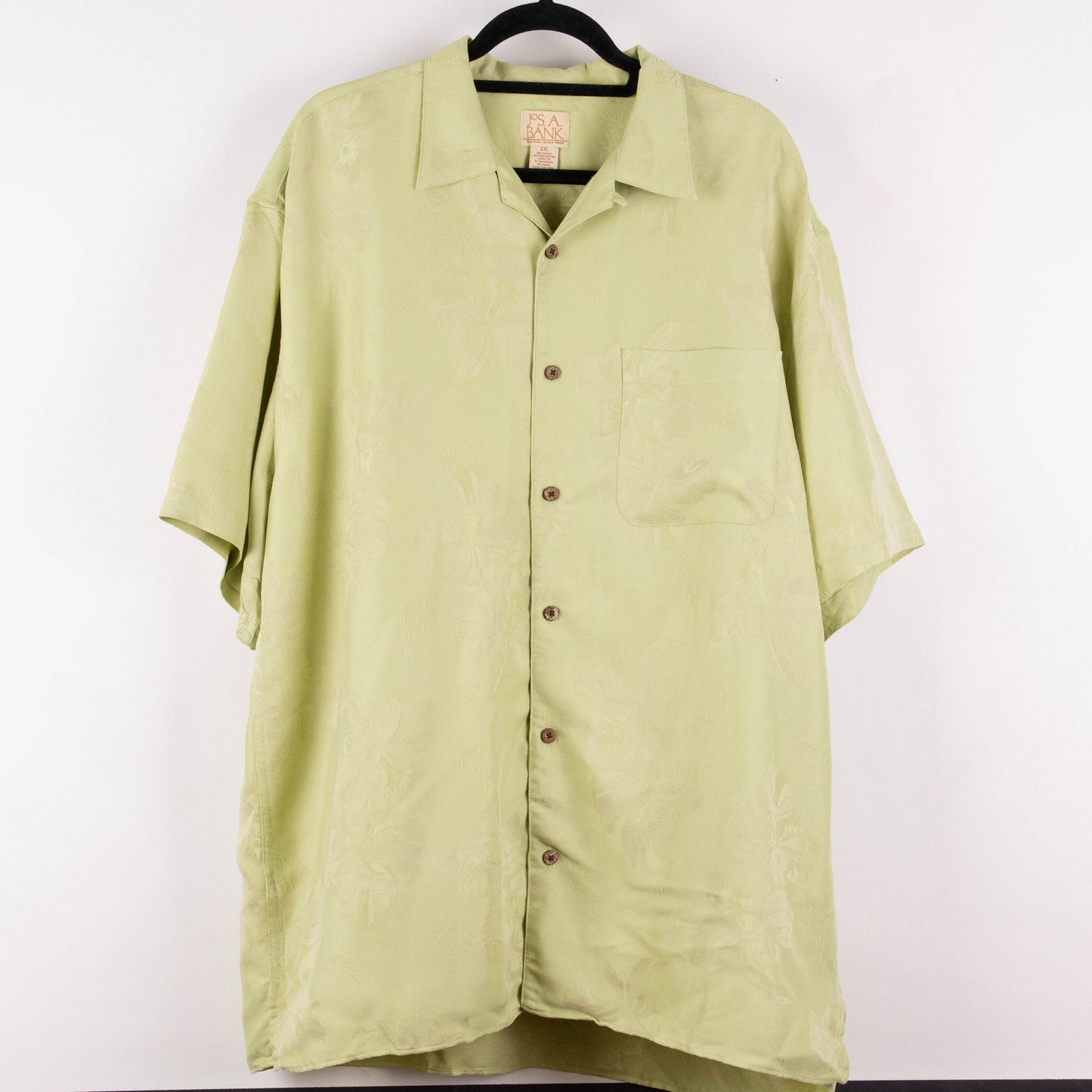Camisa hawaiana verde (2XL) Jos. A. Bank