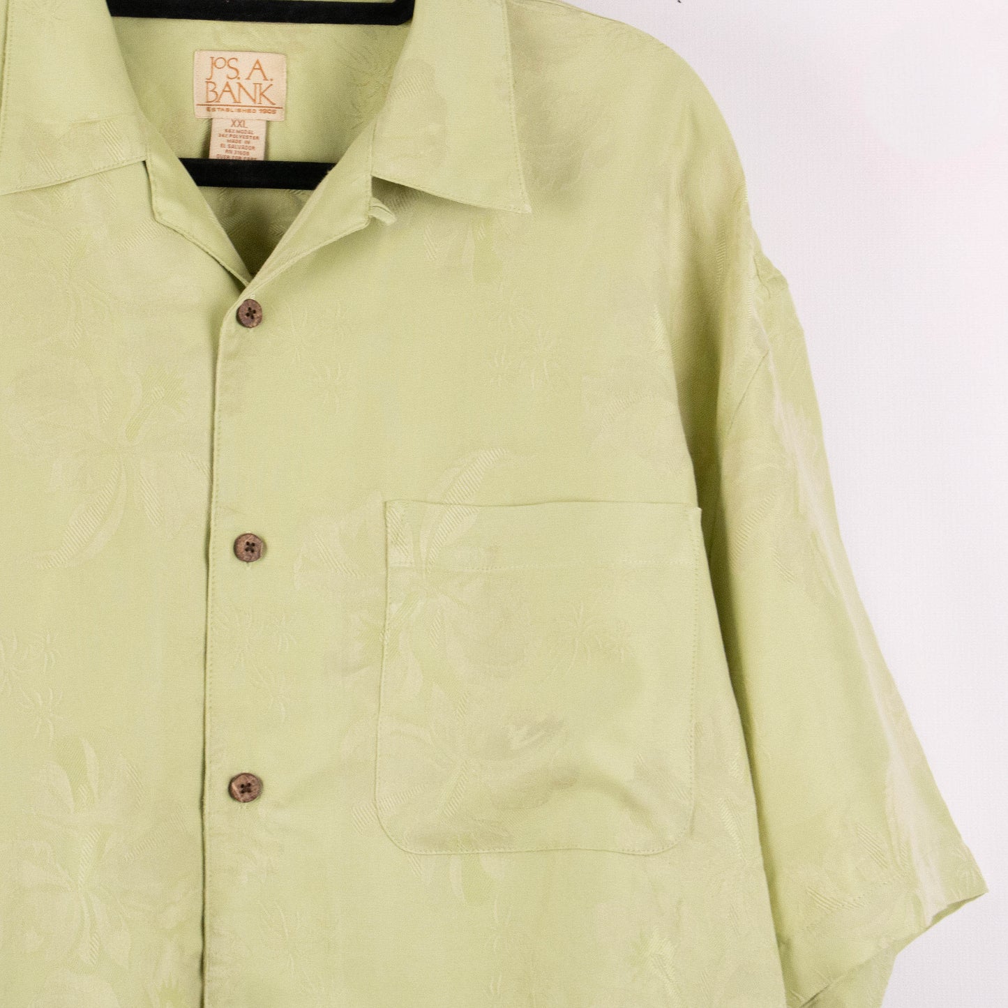 Camisa hawaiana verde (2XL) Jos. A. Bank