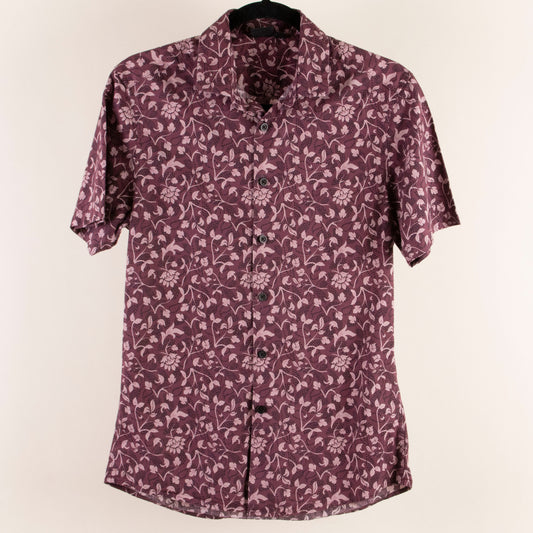 Camisa estampada purpura (XS) Asos