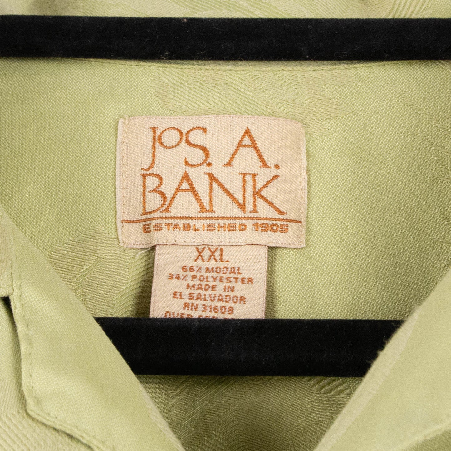 Camisa hawaiana verde (2XL) Jos. A. Bank
