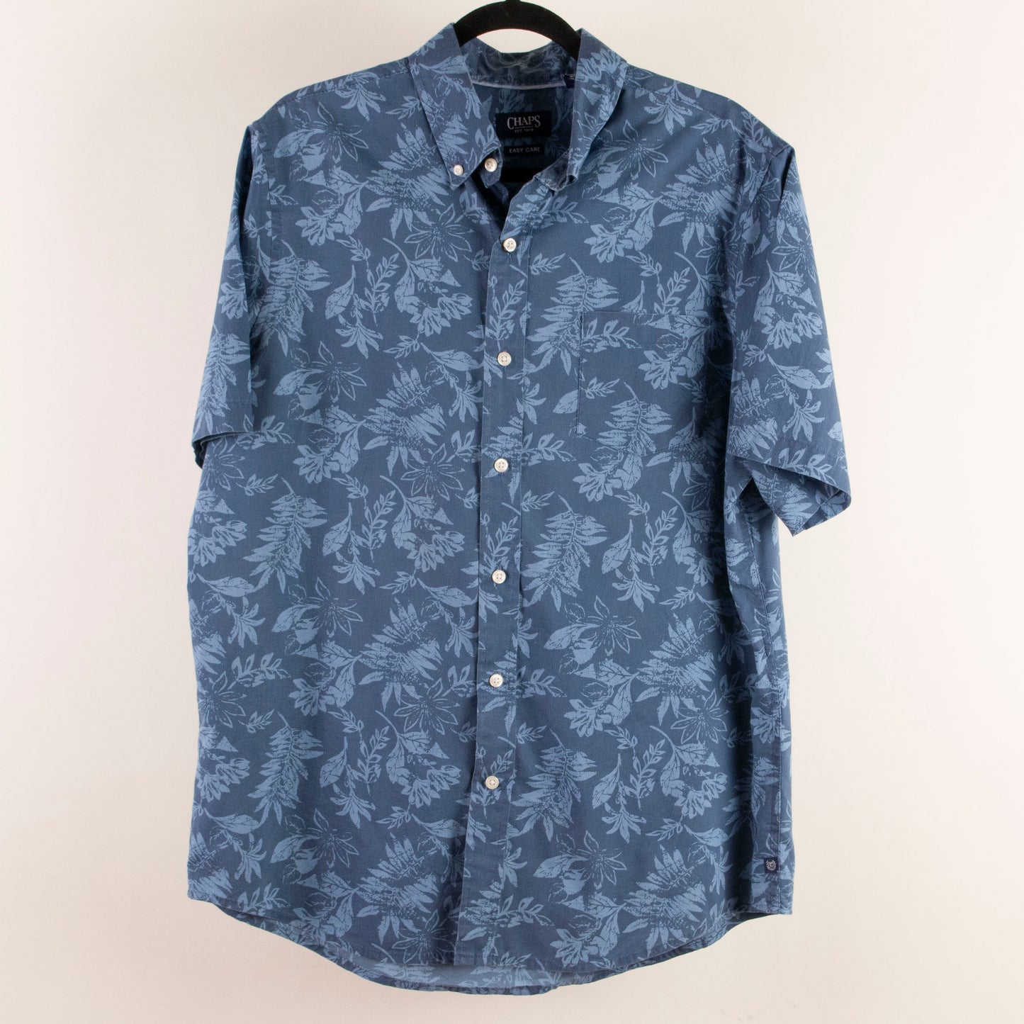 Camisa hawaiana azul (L) Chaps