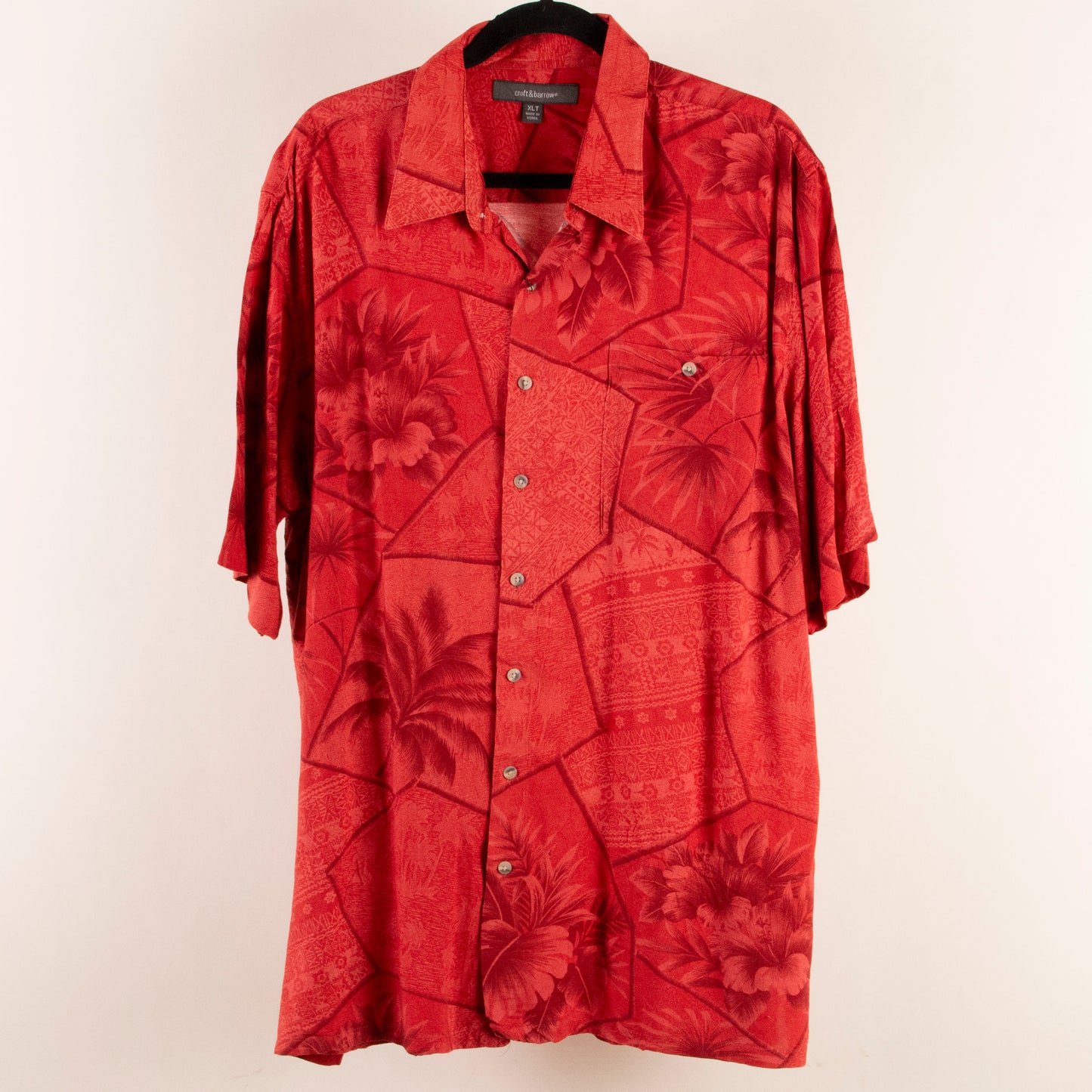 Camisa hawaiana rojo (XL) Croft&barrow