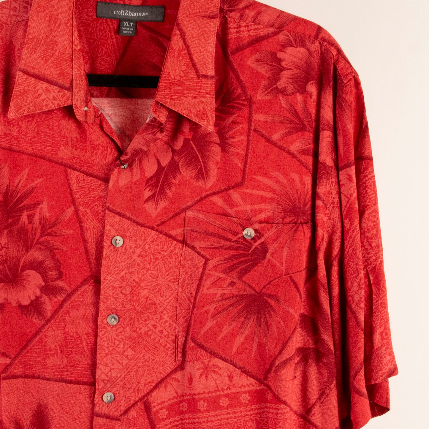 Camisa hawaiana rojo (XL) Croft&barrow