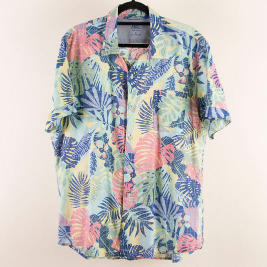Camisa hawaiana azul (XL) IZOD