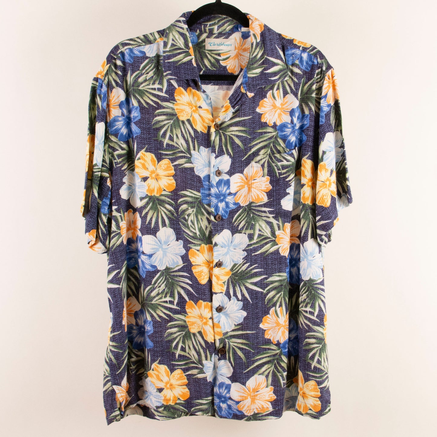 Camisa hawaiana azul (L) Caribbean