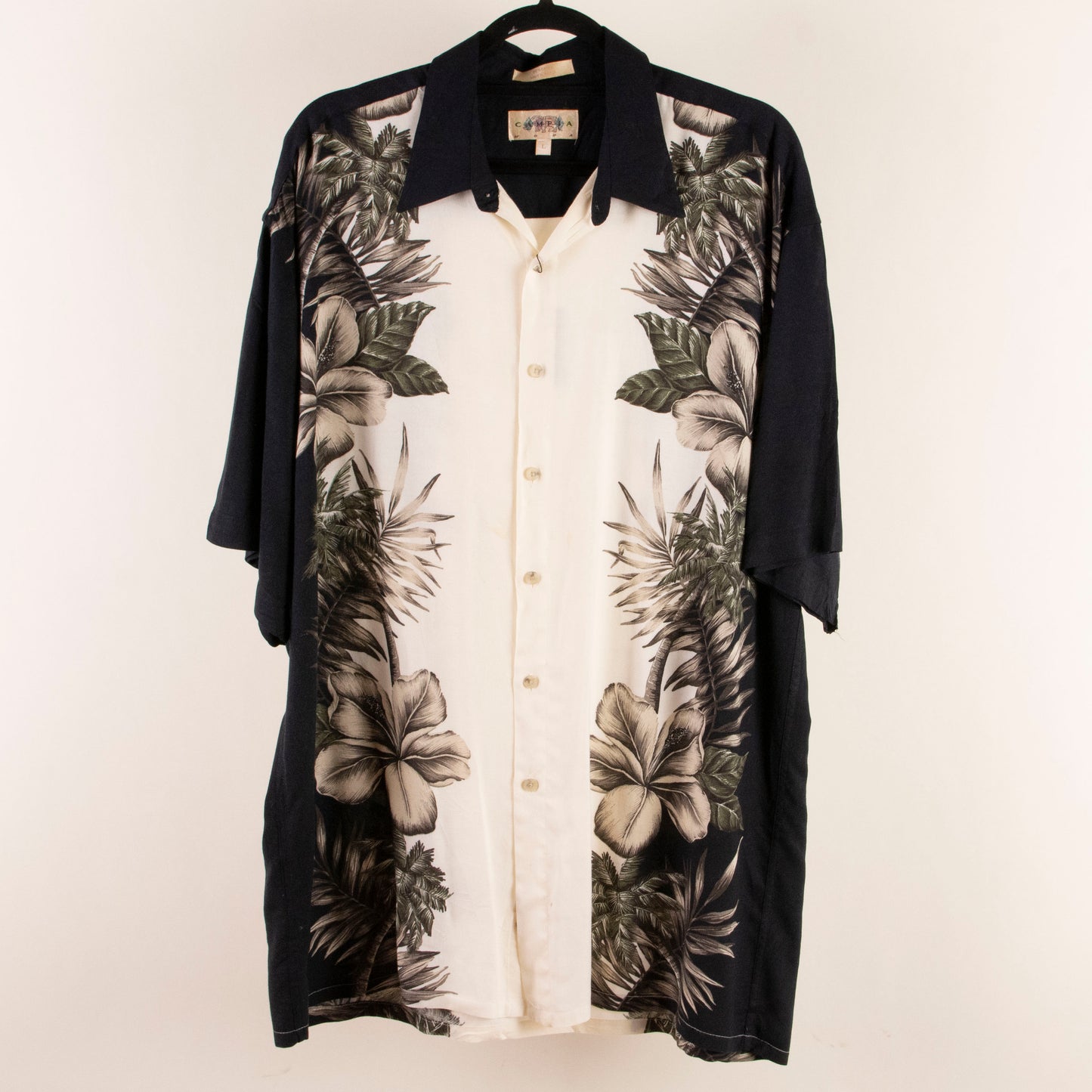 Camisa hawaiana beige (L) Campia