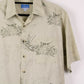 Camisa hawaiana verde (L) Fishing Lift