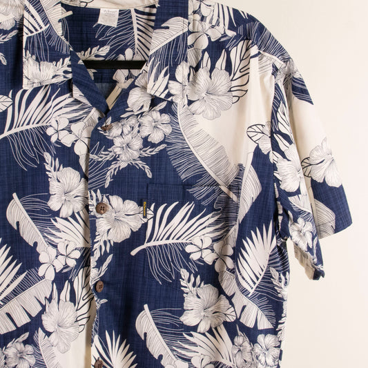 Camisa hawaiana azul (L) Palnwave Hawaii