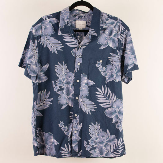 Camisa hawaiana azul (L) American Eagle