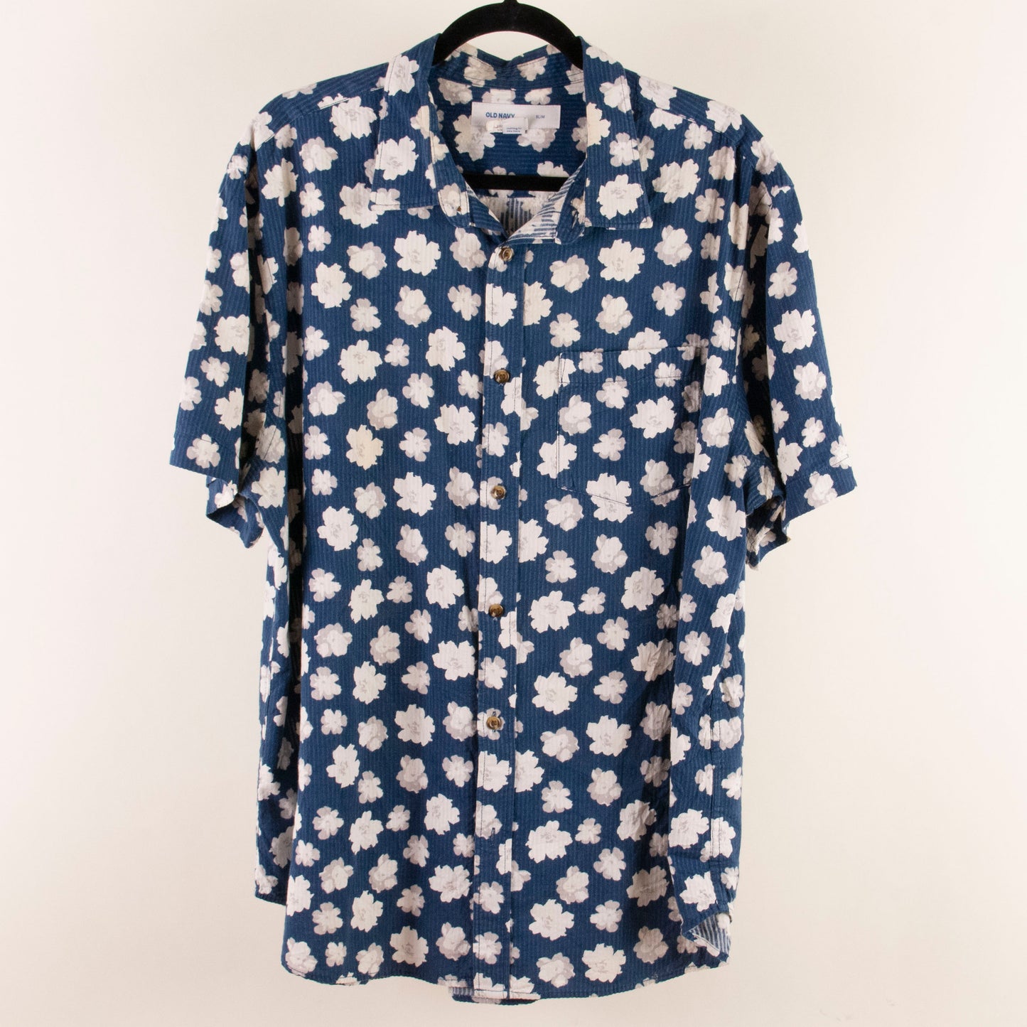 Camisa estampada azul (XL) Old Navy