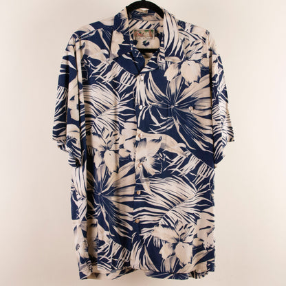 Camisa hawaiana azul marino (L) Tori Richard