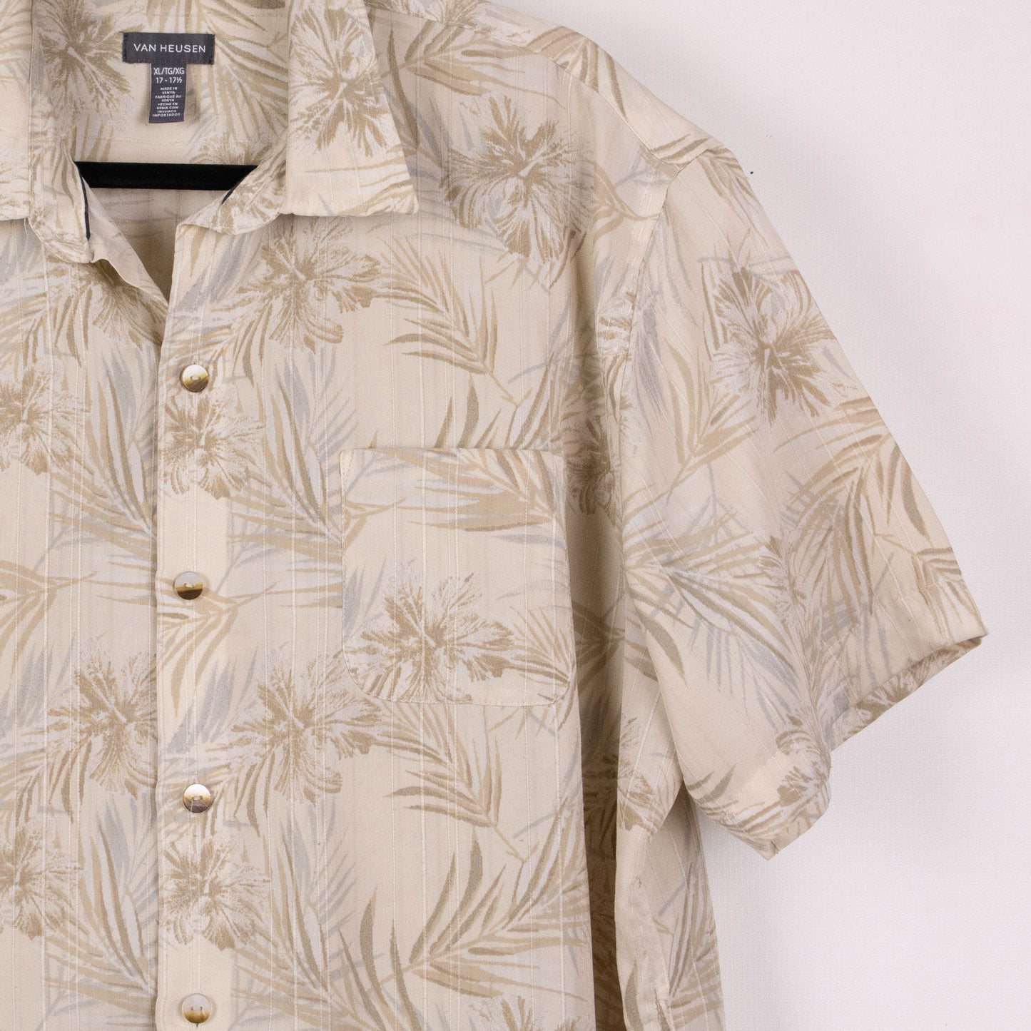 Camisa hawaiana beige (XL) Van Heusen