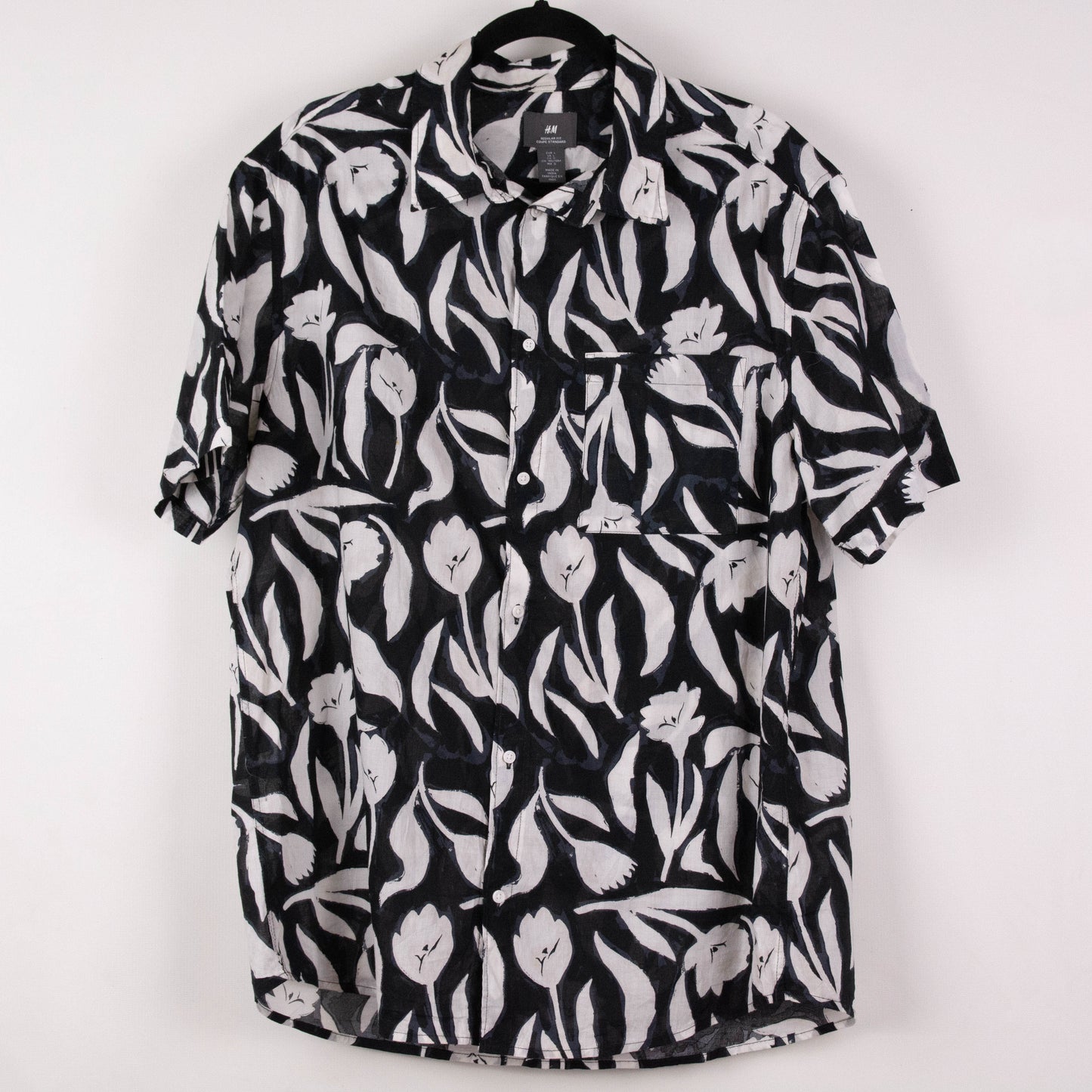 Camisa hawaiana negro (L) H&M