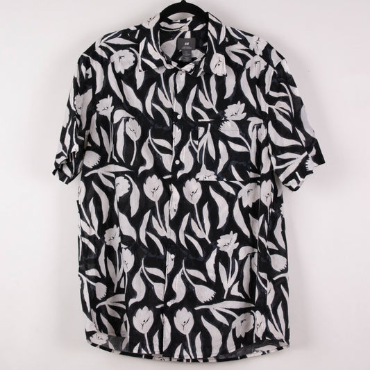 Camisa hawaiana negro (L) H&M