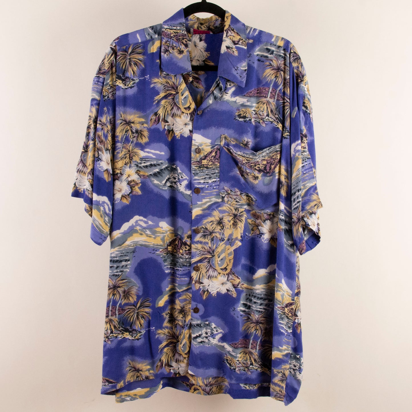 Camisa hawaiana azul (L) Jack Hollywood