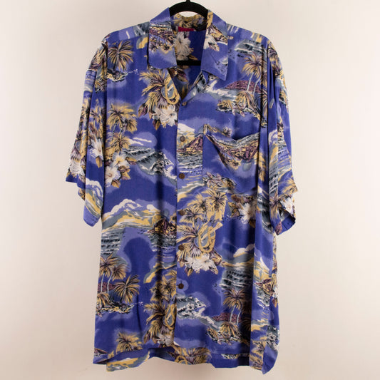Camisa hawaiana azul (L) Jack Hollywood