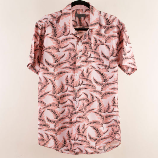 Camisa hawaiana rosa (M) Planet B