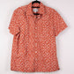 Camisa estampada naranja (M) American E