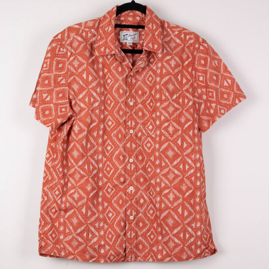 Camisa estampada naranja (M) American E