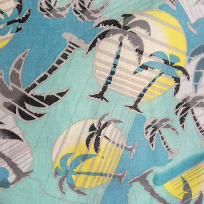 Camisa estampada azul (S) Mossimo