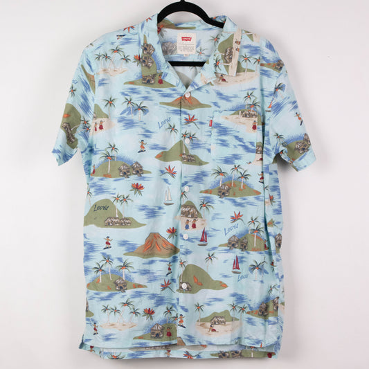 Camisa hawaiana azul (L) Levi's