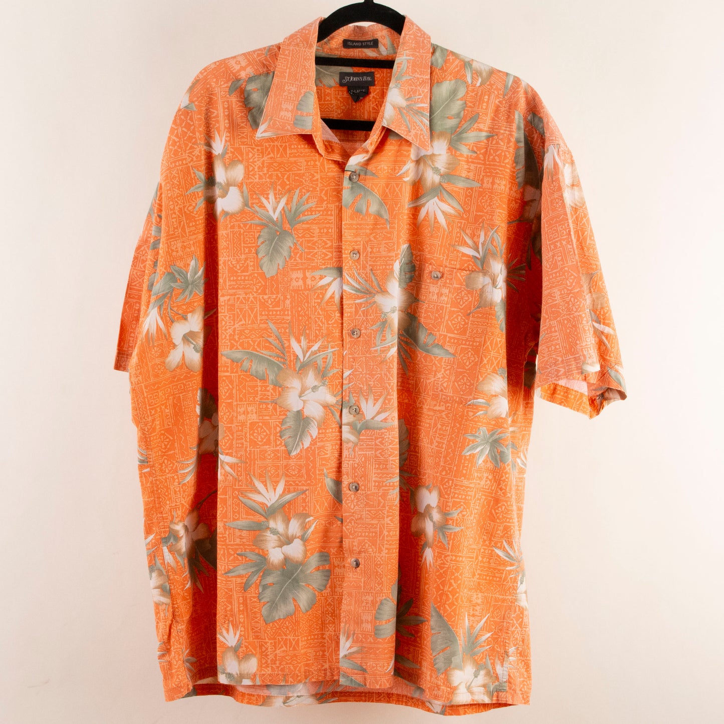 Camisa hawaiana naranja (XL) St.Johns Bay