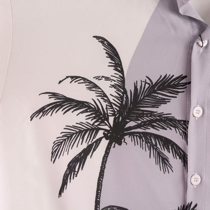 Camisa hawaiana gris (M)