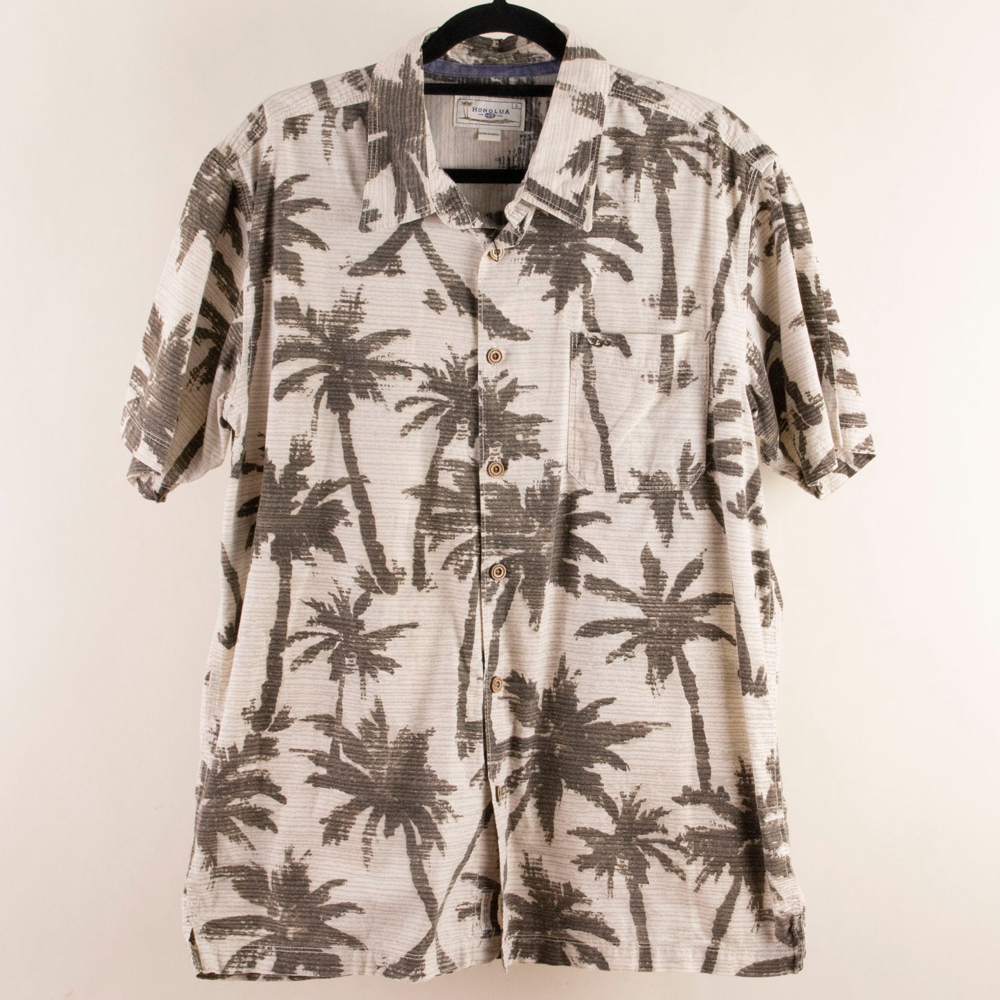 Camisa estampada beige (L) Honolua