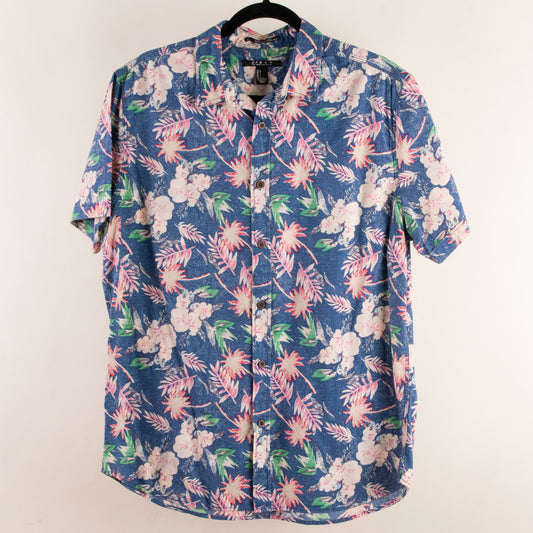 Camisa hawaiana azul (L) 21MEN