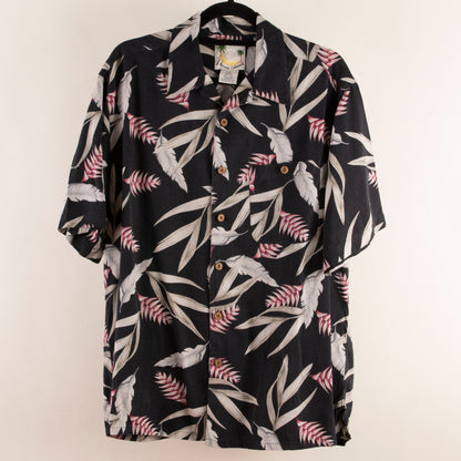 Camisas hawaianas negro (M) Banana Cabana