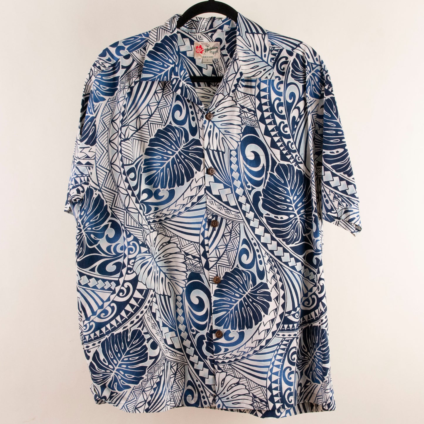 Camisa hawaiana azul (L) The hawaiian original