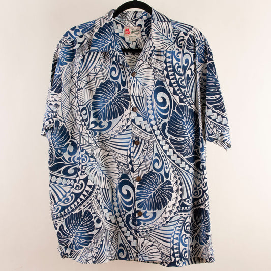 Camisa hawaiana azul (L) The hawaiian original