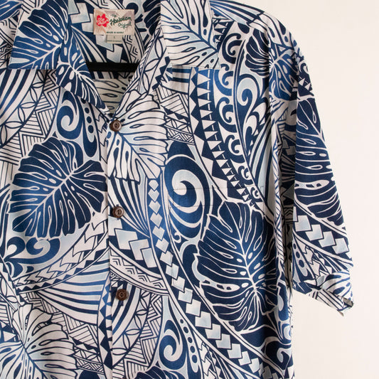 Camisa hawaiana azul (L) The hawaiian original