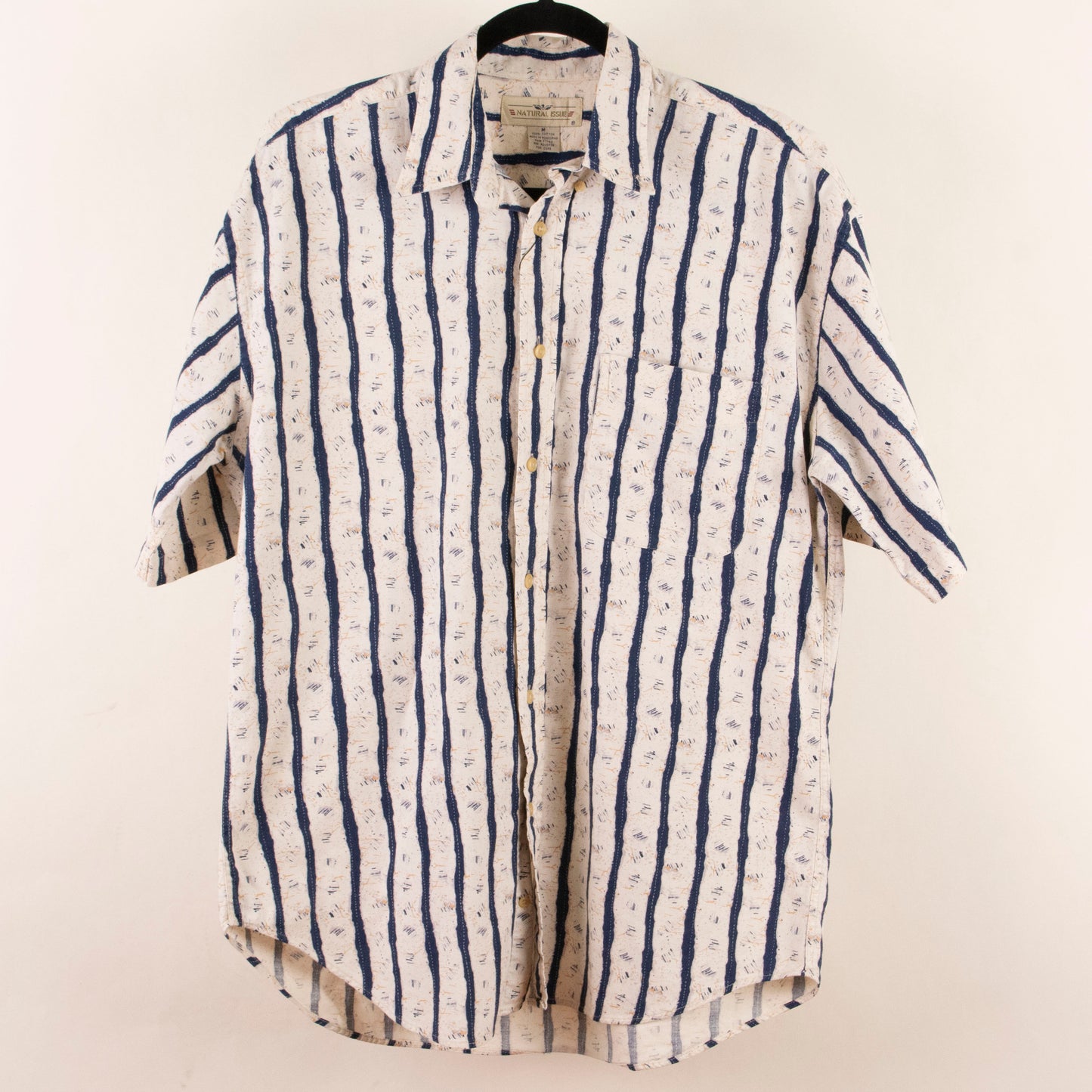 Camisa estampada beige (M) Natural Issue