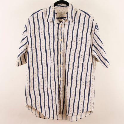 Camisa estampada beige (M) Natural Issue