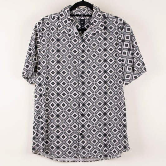 Camisa estampada gris (XL) River Island