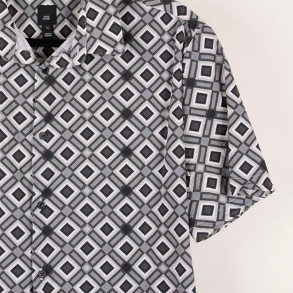 Camisa estampada gris (XL) River Island