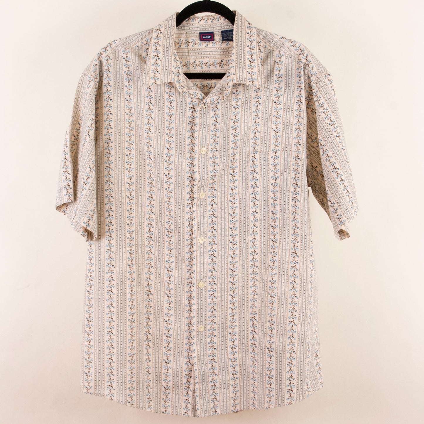 Camisa estampada beige (XL) MOST