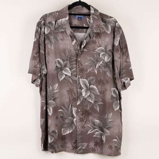 Camisa hawaiana café (L) Croft&Barrow