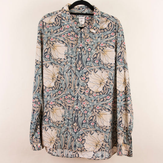 Camisa estampada azul (XL) H&M